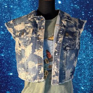 Vintage No Boundaries Denim Vest — Size Small